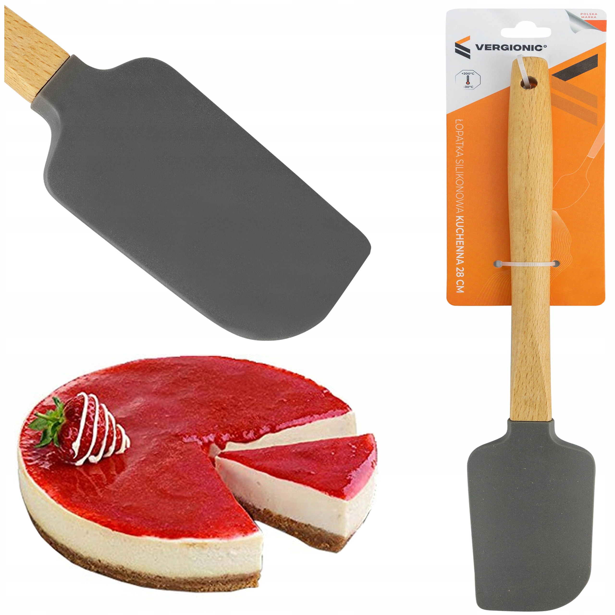 

Szpatułka silikonowa kuchenna 28cm przybory kuchni
