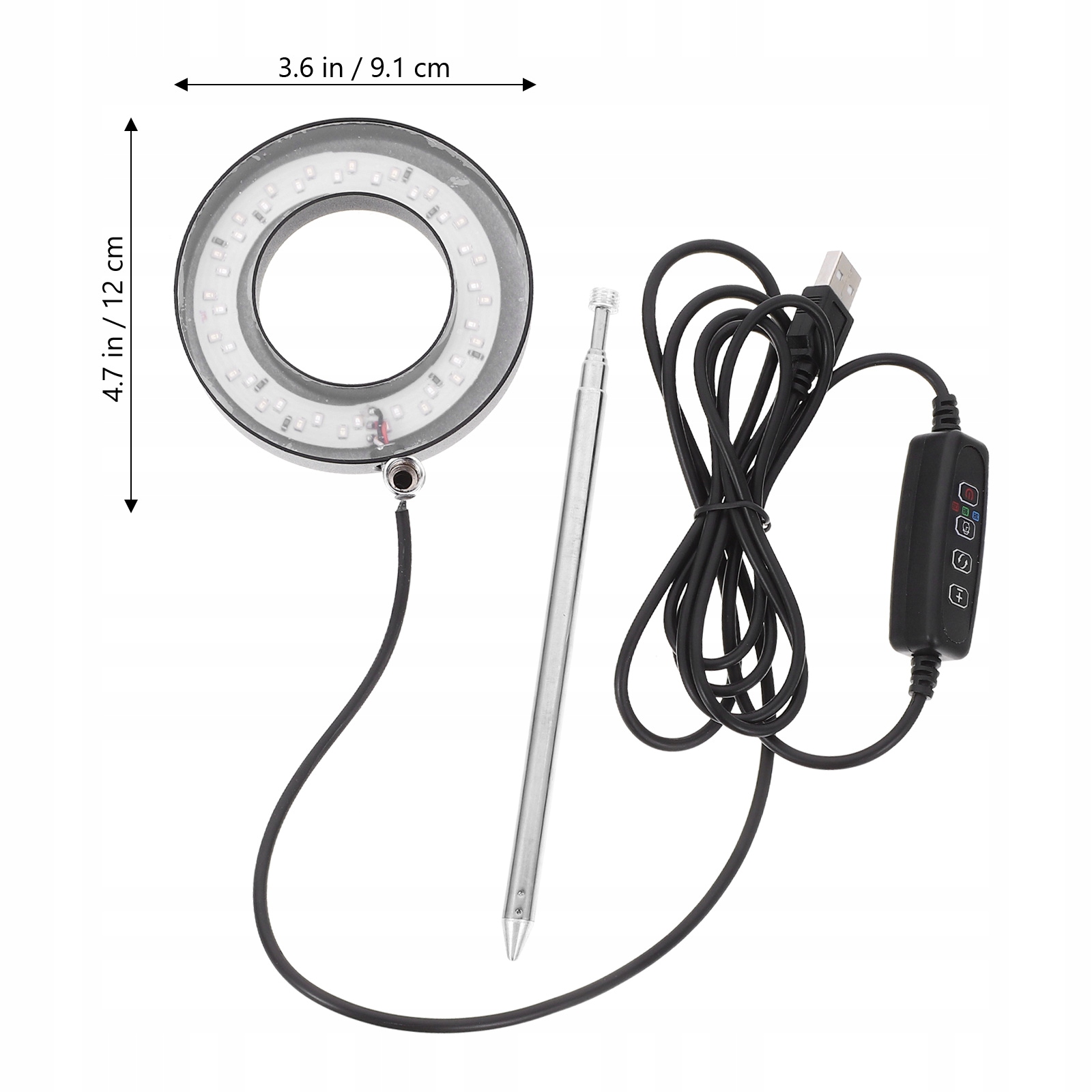 Lampa do Wzrostu Roślin 48 LED Timer + Pilot Maksymalna moc 5 W