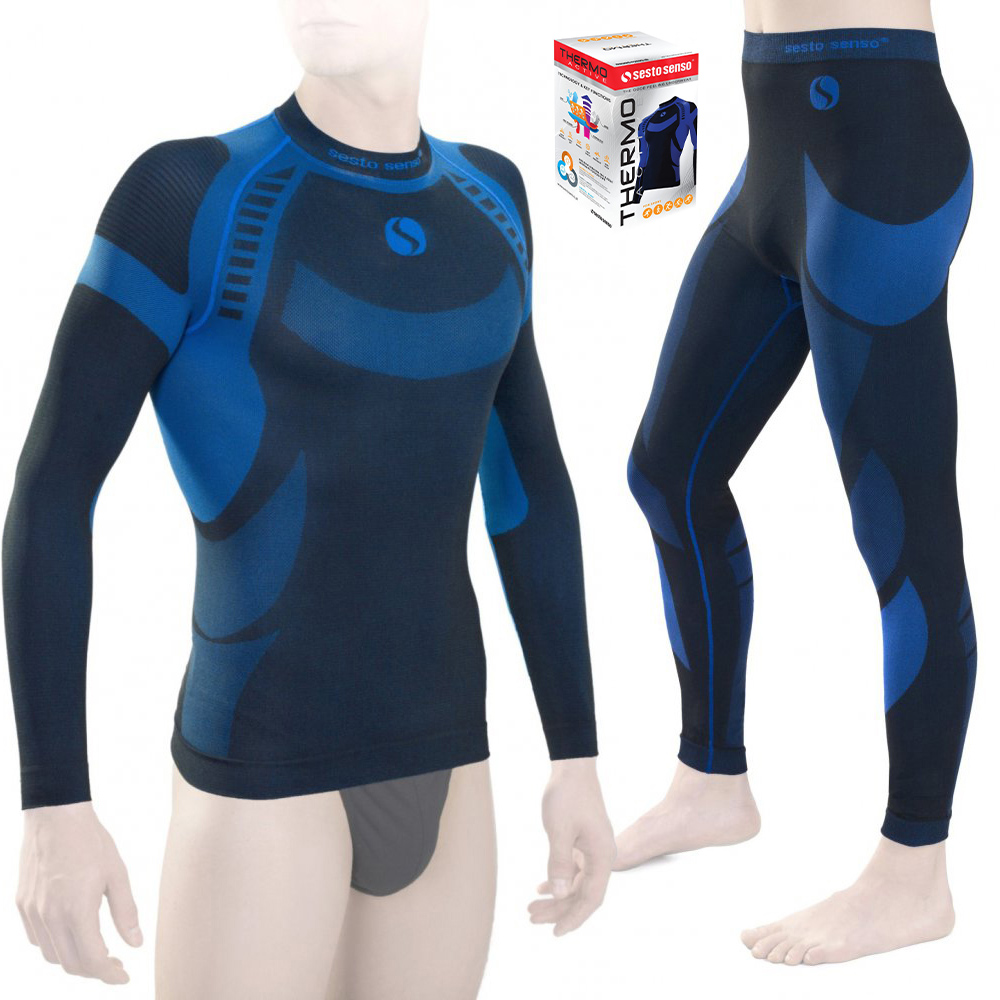 Termoaktivní komplet pánského sportovního termoprádla Sesto Senso XL