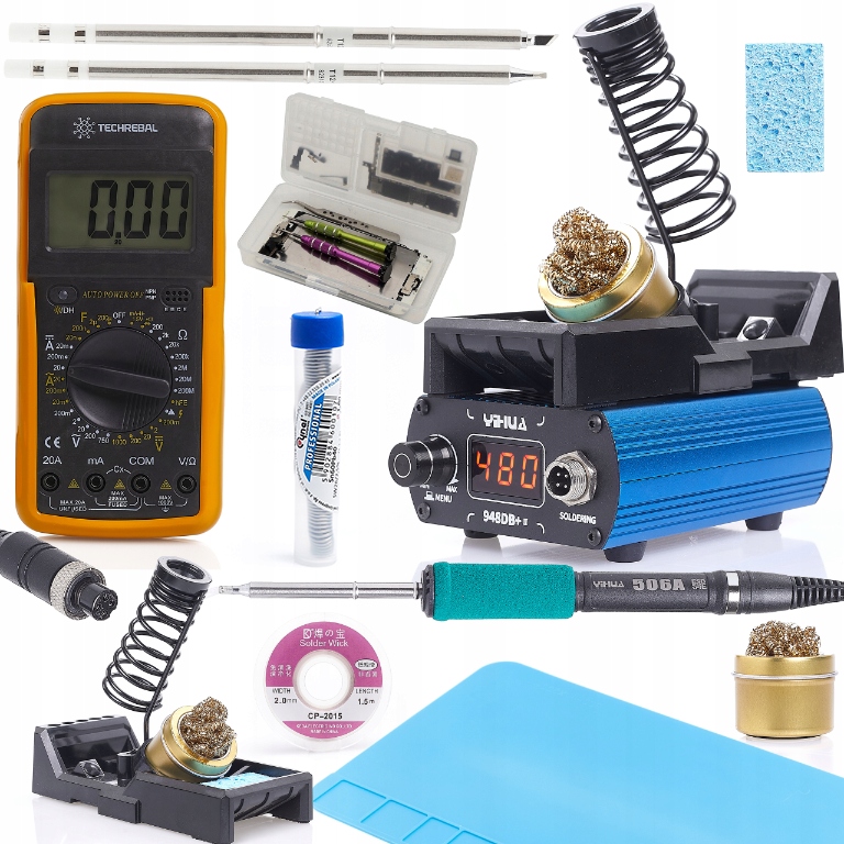 Přesná Pájecí Stanice Yihua 948DB+II 75W T12 Multimetr