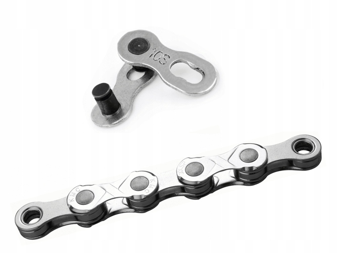 Łańcuch Rowerowy Ebike 10 Rzędowy 120 Ogniw Kmc e10 Sport Ept Spinka