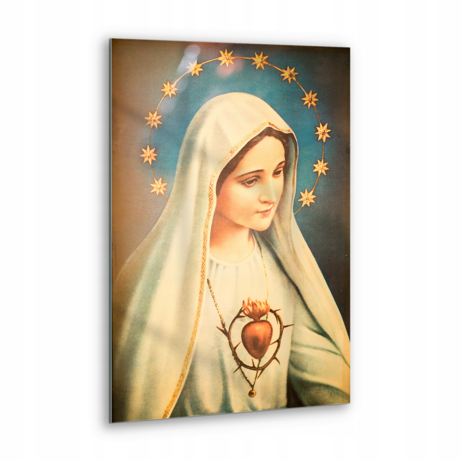 Nástěnný obraz Sklo Umění Portrét Panny Marie