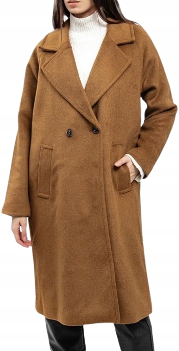 Vero Moda Klasický Dvouřadý Kabát Hnědý M Jyf