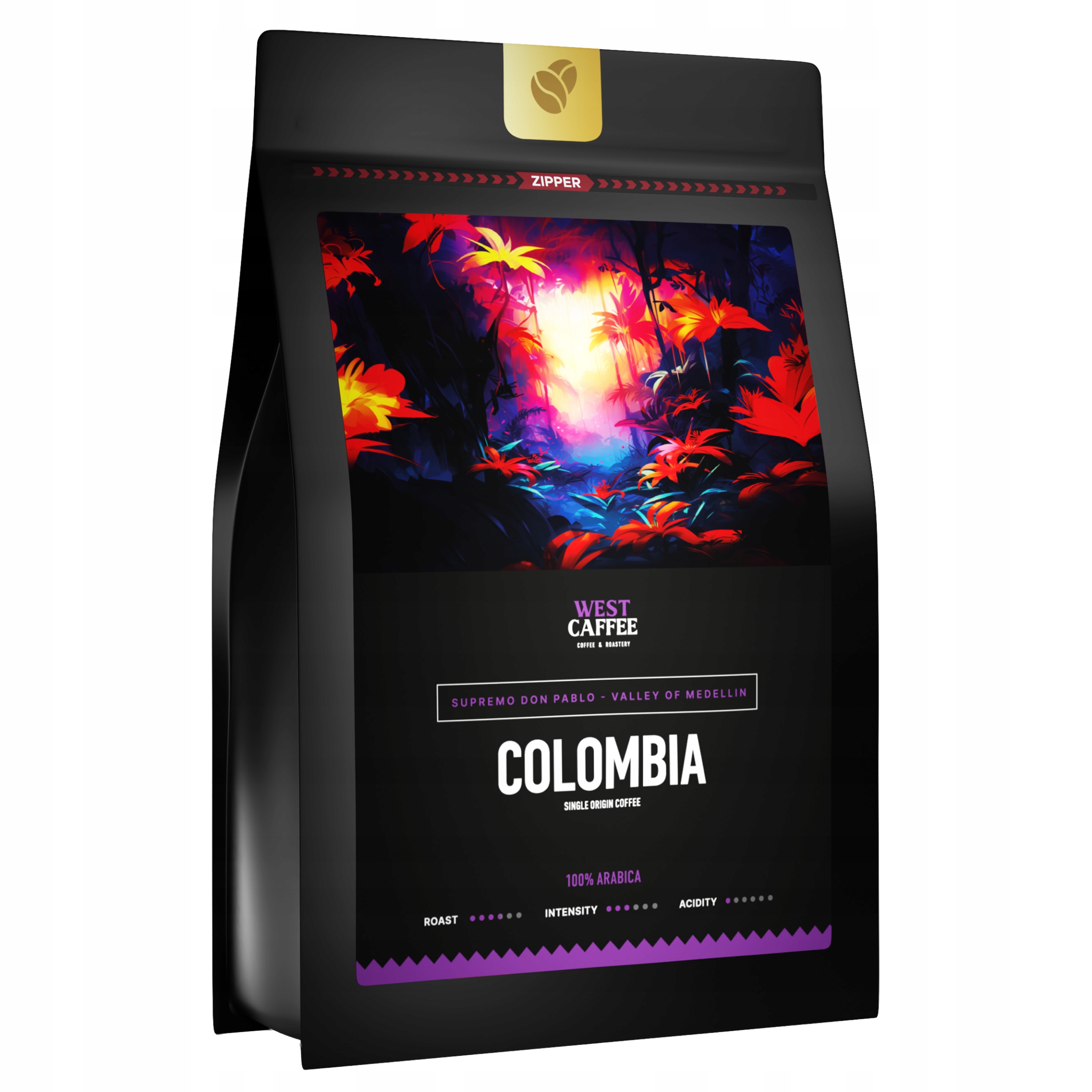Levně Káva Zrnková Kolumbie 250g 100% Arabica Supremo don Pablo- Čerstvě Pražená