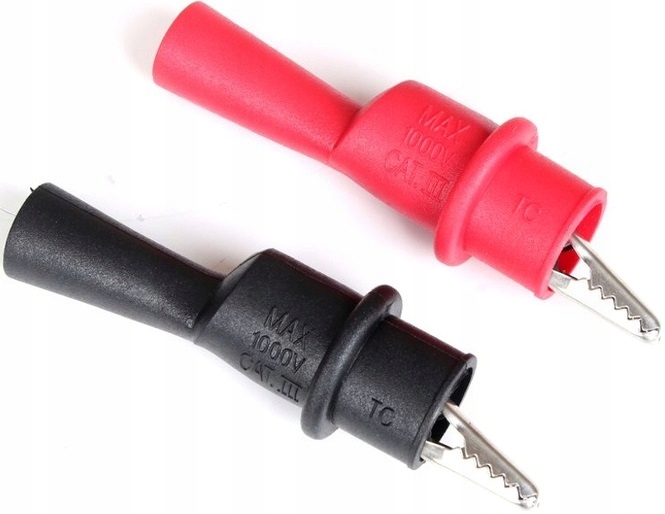 

2x Krokodylki Na Kable Do Miernika Multimetru Para