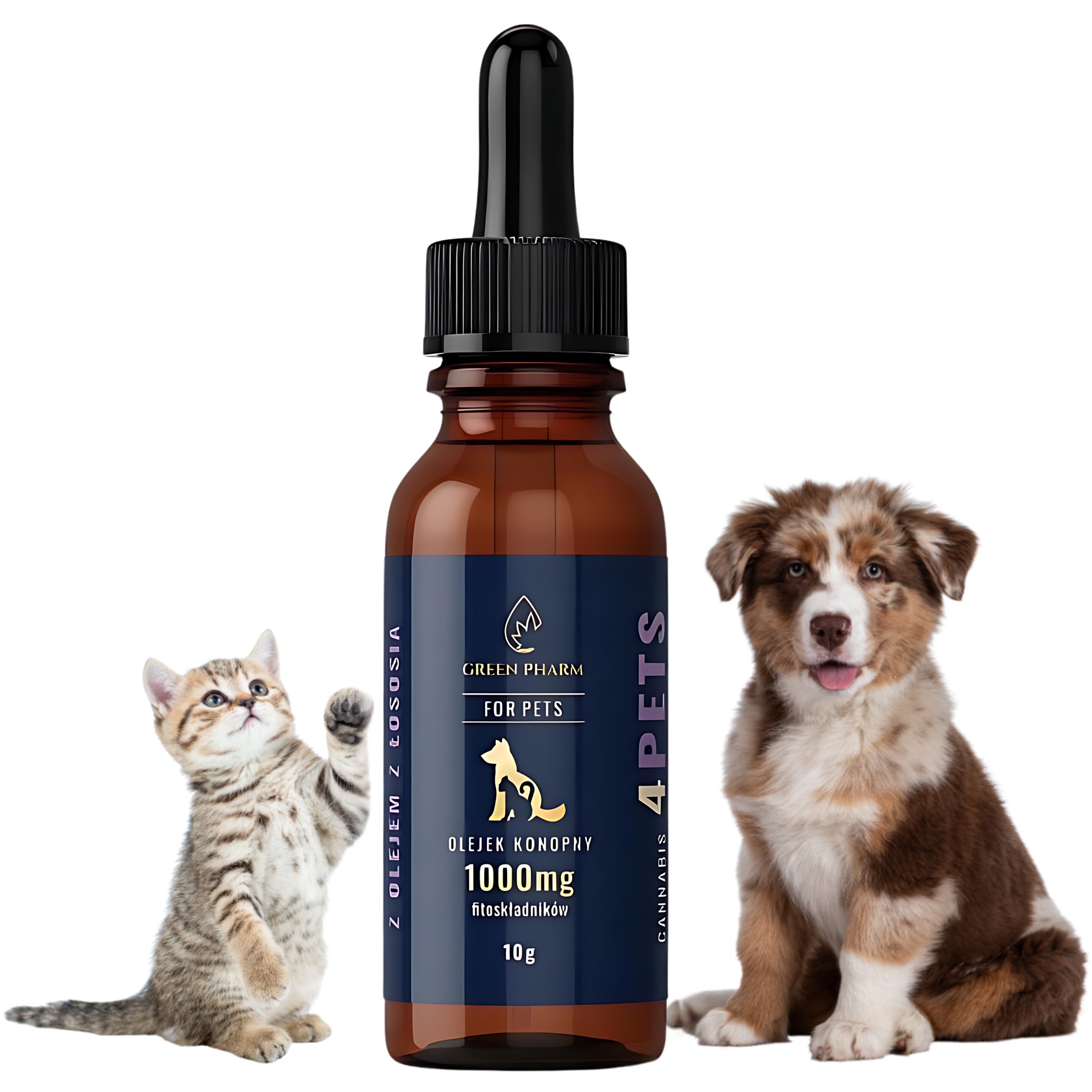 Levně Konopný olej Cbd 10% Pro psa 1000 mg 11 ml Veterinární Bez Thc
