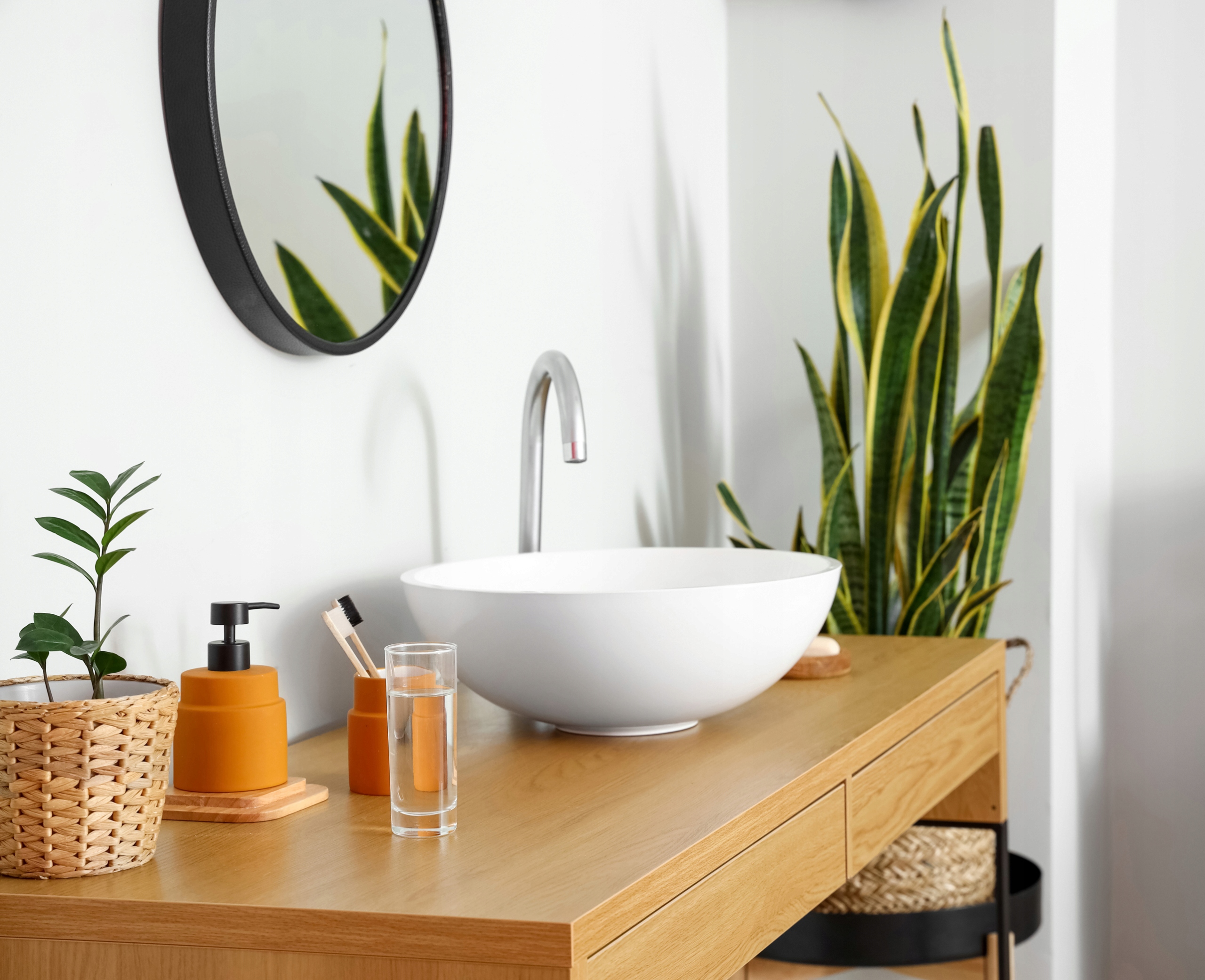 LUSTRO OKRĄGŁE 90 cm WĄSKA ALUMINIOWA RAMA LOFT Kod producenta KAL90