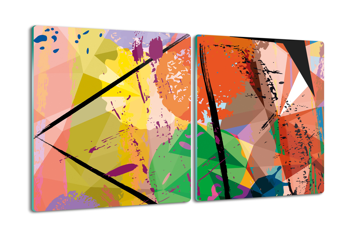 obdélníková deska 2x40x52 Abstraktní geometrie
