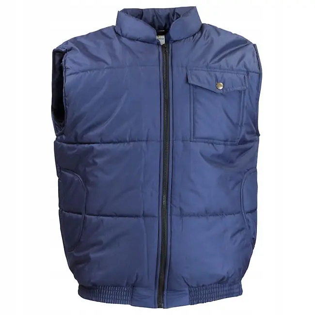 Zateplená vesta tmavě modrá M