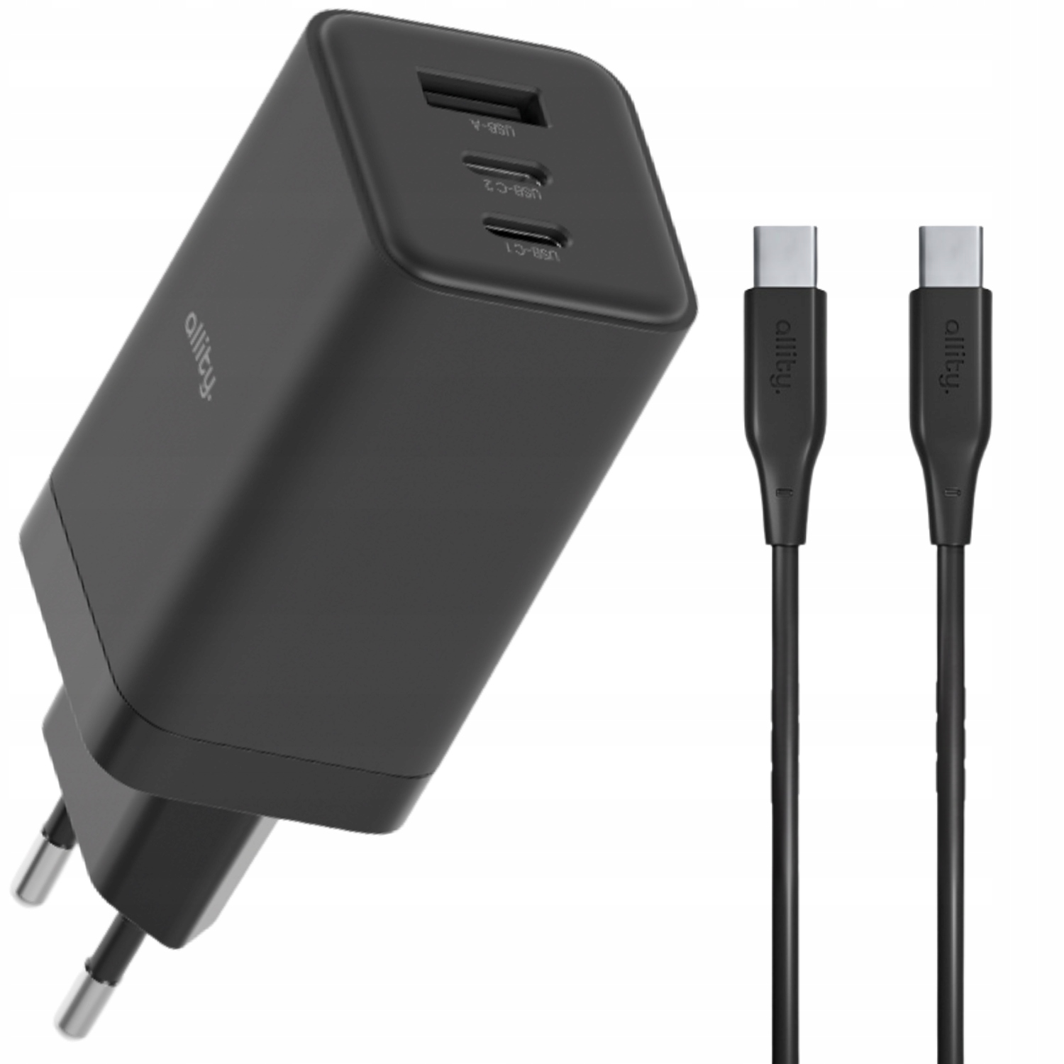 Allity nabíječka pro notebook Usb-c extra silná 65 W s kabelem 100 W sada