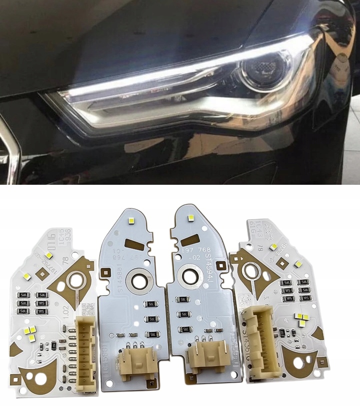 Moduly Csl Bílý Drl Audi A6L A6 C7 2014-2018 Komplet Pravý Levý