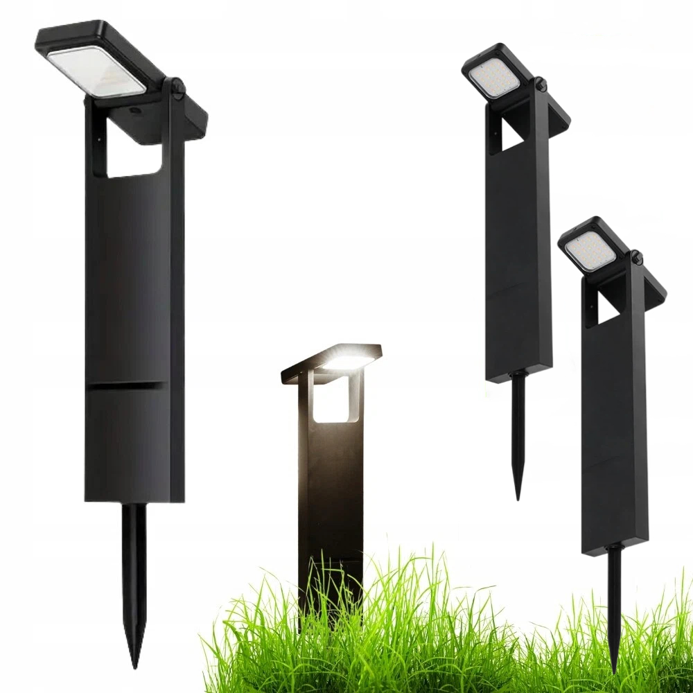 4ks Solární Zahradní Lampa Led Zapichovací sloupek Snímač soumraku silný