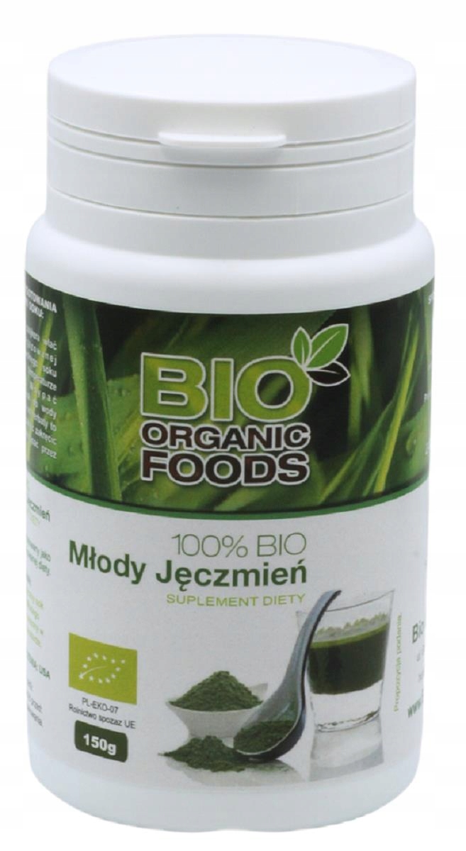 Šťáva Z Mladého Ječmene V Prášku Bio 150 g Bio Organic Foods