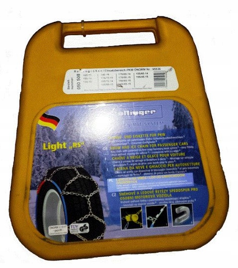 ŁAŃCUCHY ŚNIEGOWE NA 2 KOŁA LIGHT RS R12 R13 R14 Waga produktu z opakowaniem jednostkowym 4.73 kg