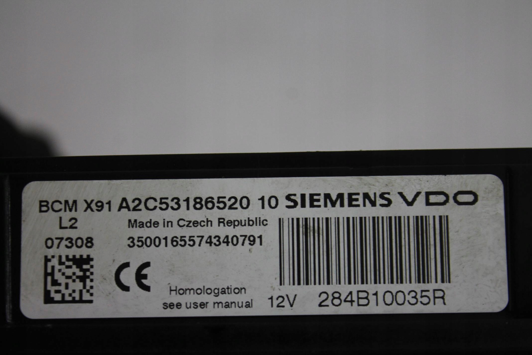 module control unit BCM 284B10035R LAGUNA III 2.0 DCI