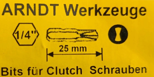 BIT 1/4'' CLUTCH 25 mm 3/16" AT EAN (GTIN) 4053479031521