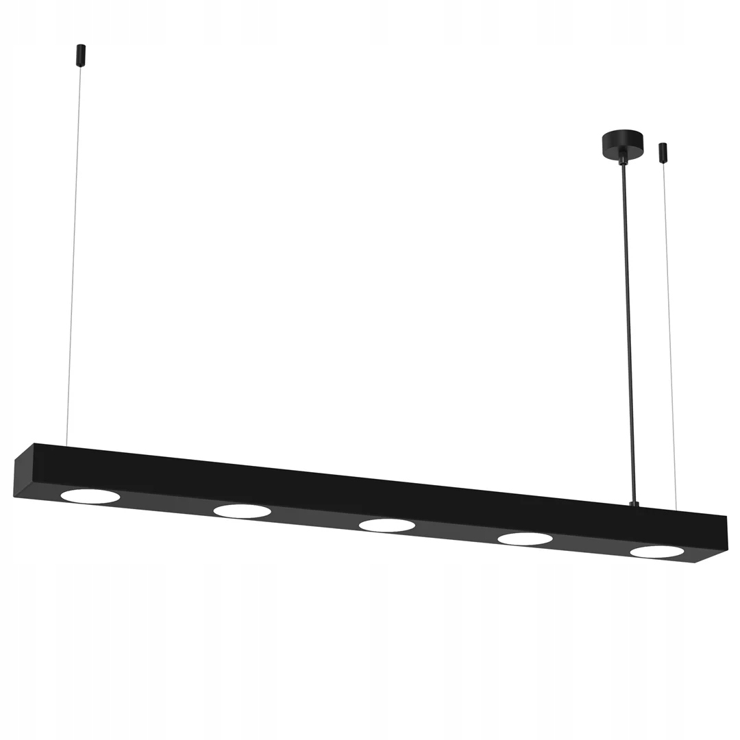 Podélná závěsná lampa černá nad barový stůl moderní 102 cm Milagro