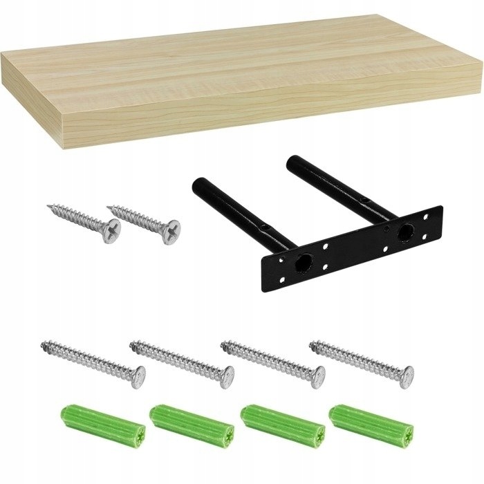 JASNY DEKOR PÓŁKA NAŚCIENNA WISZĄCA VOLATO 80 CM Materiał płyta MDF