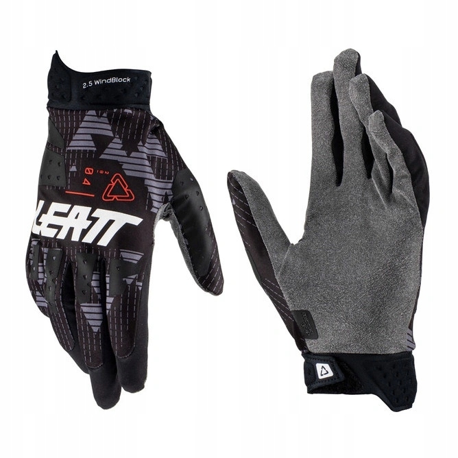 Motocyklové rukavice cross Leatt Moto 2.5 Windblock Black čierne Zadarmo