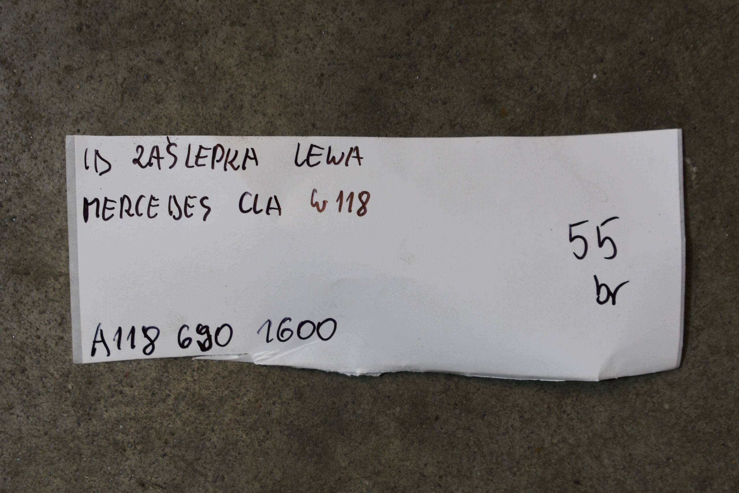 IDEALNA spoiler left MERCEDES CLA W118 1