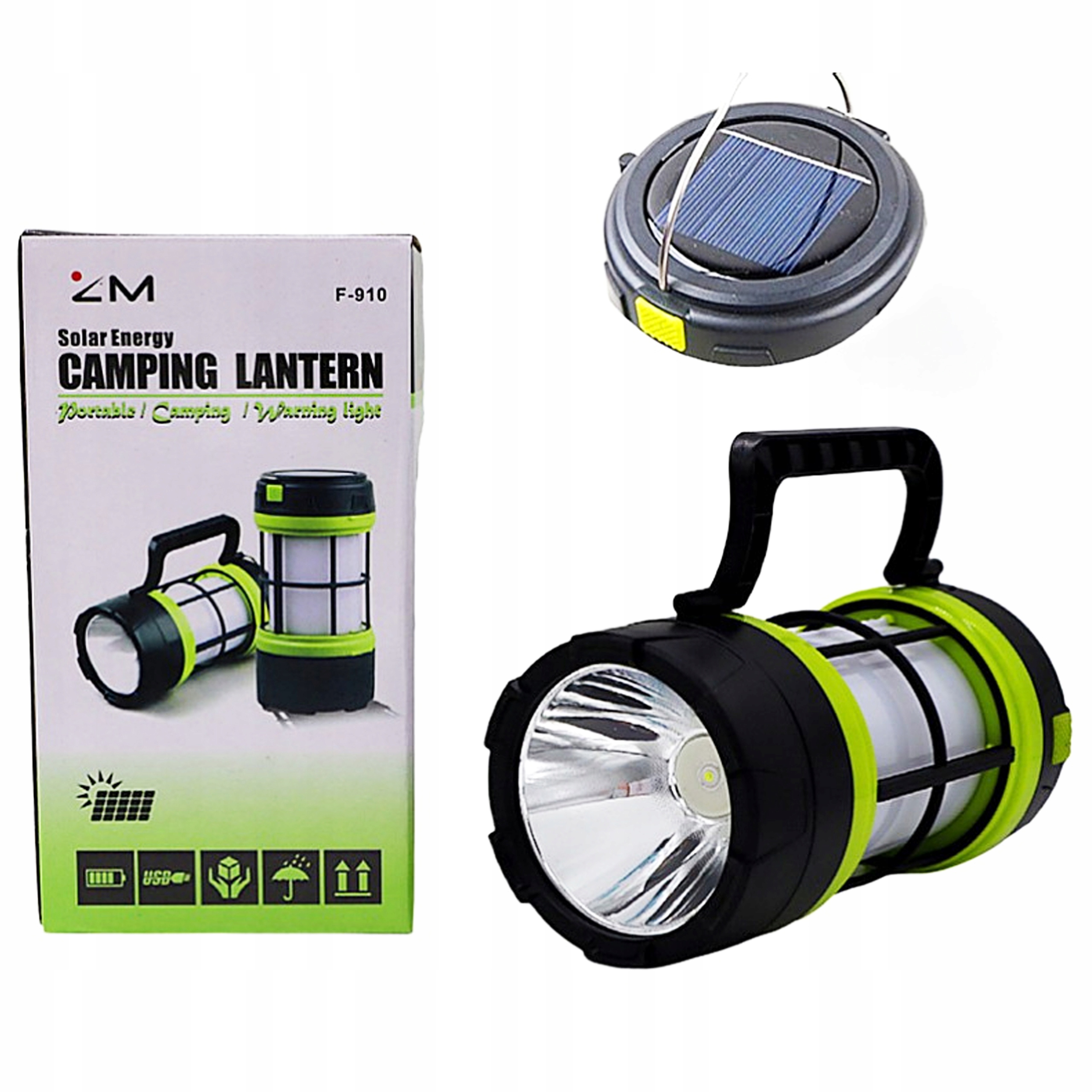 

Latarka Kempingowa Solarna Powerbank Mocna