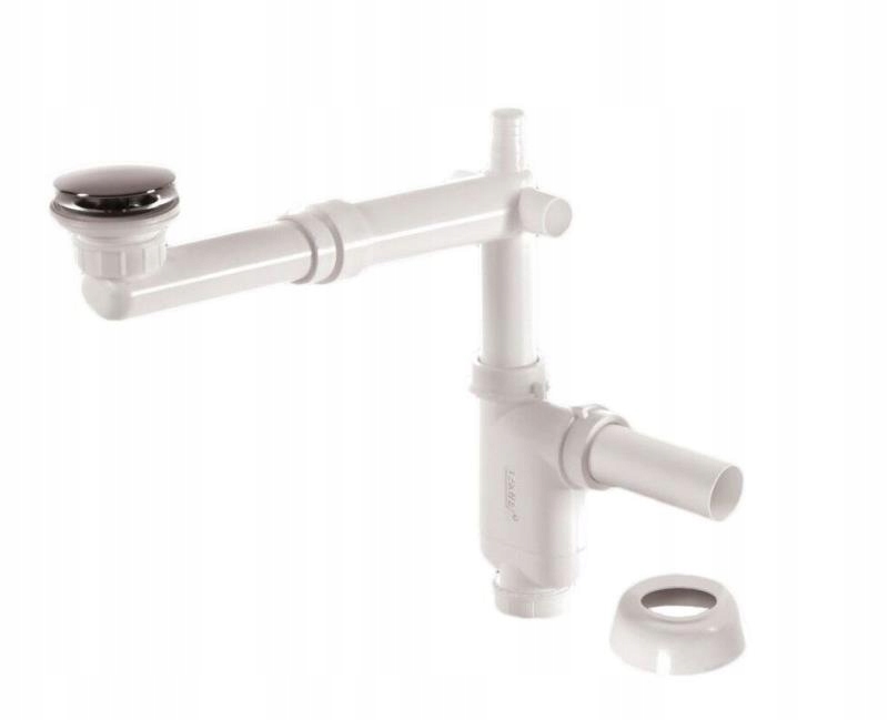 SYFON UMYWALKOWY OSZCZĘDZAJĄCY PRZYŚCIENNY MONTAŻ