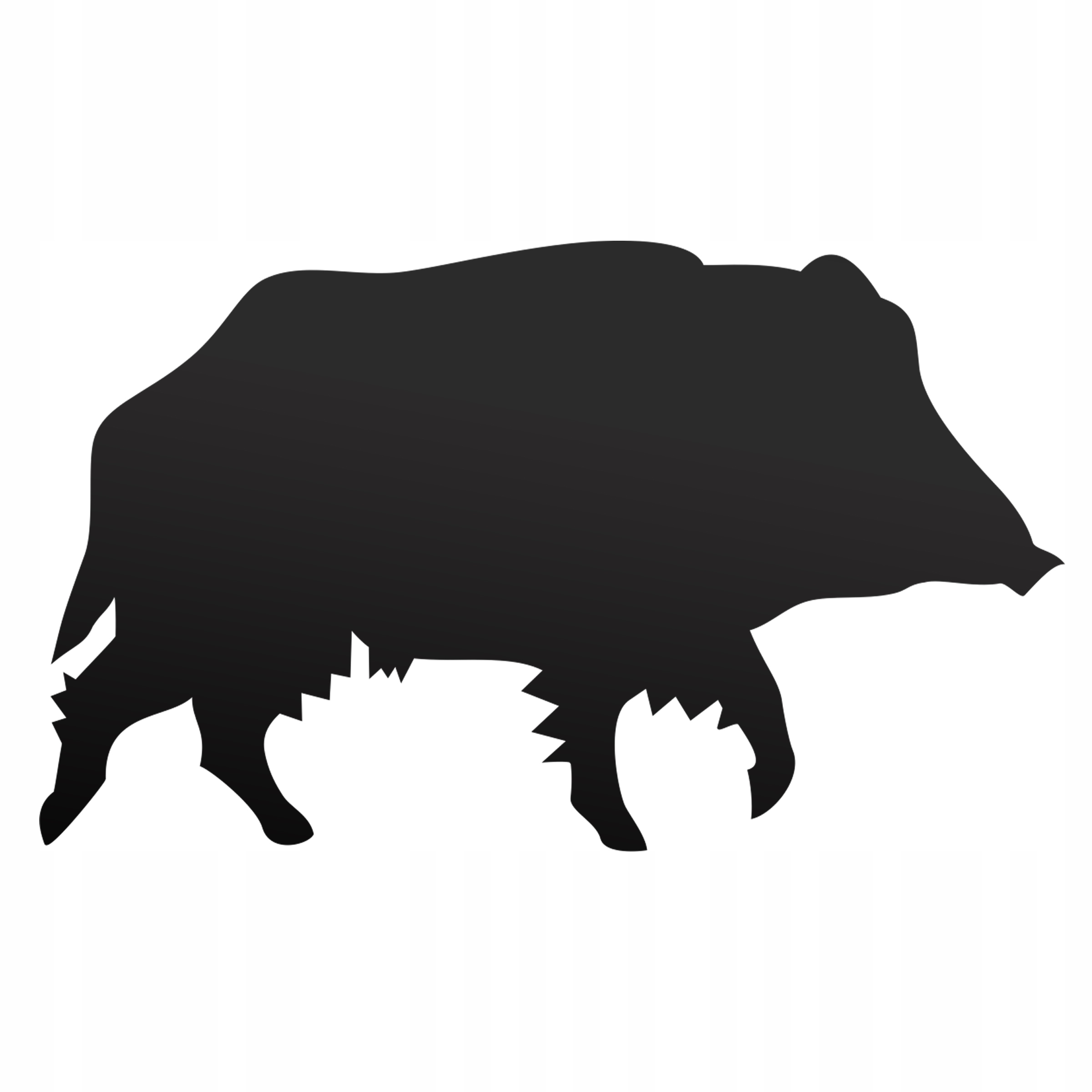 Odblaskowa Naklejka Myśliwska Na Samochód Dzik