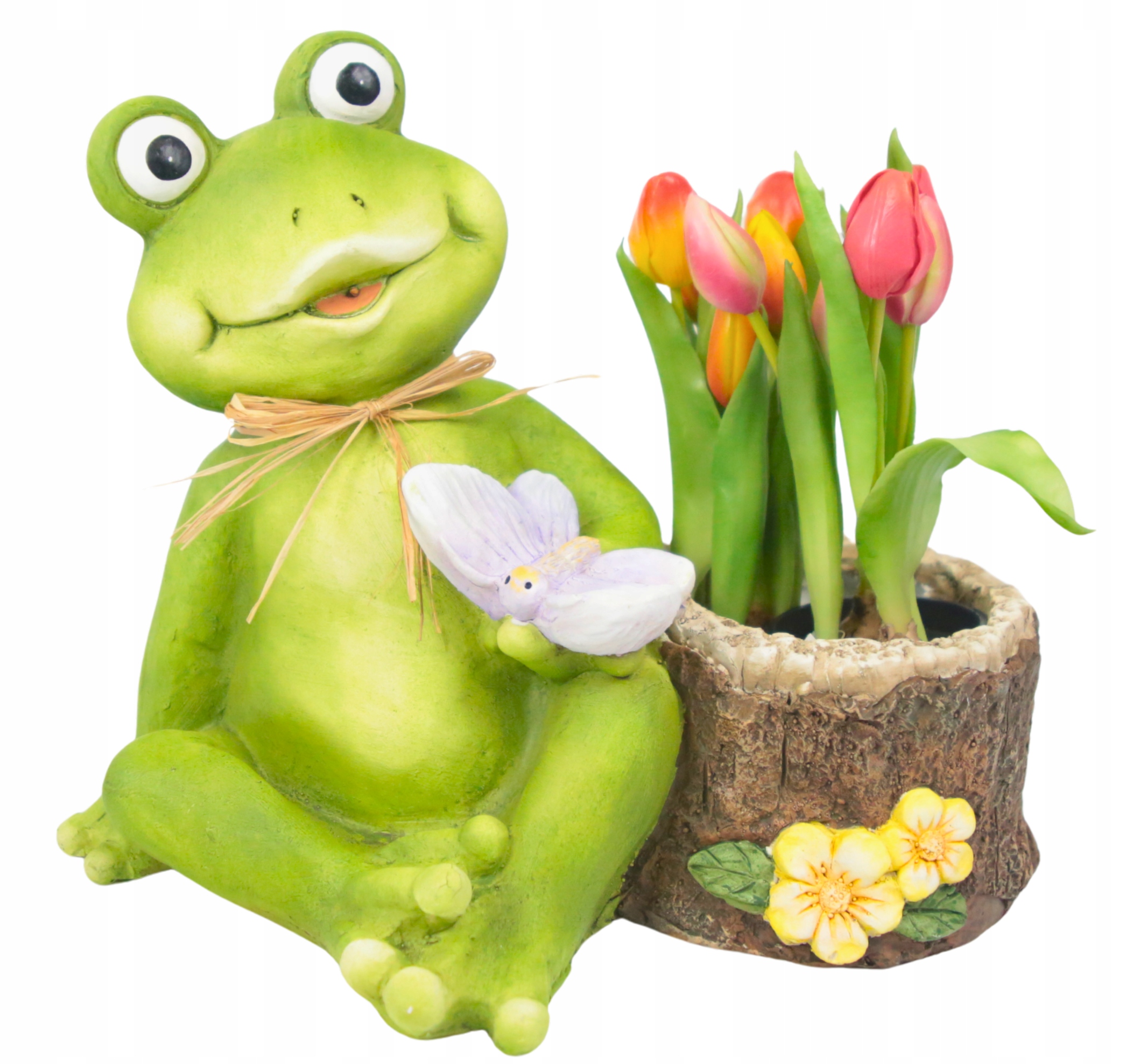 Doniczka Donica Żaba Dekoracyjna Zielona Duża Ogród Osłonka Piękna Dekoracj