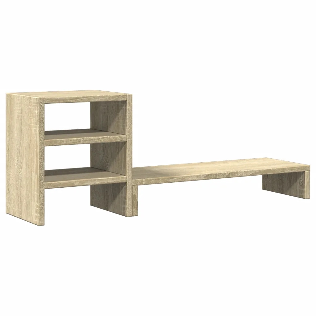 Podstawka pod monitor z organizerem dąb sonoma 80 x 20 x 30 cm