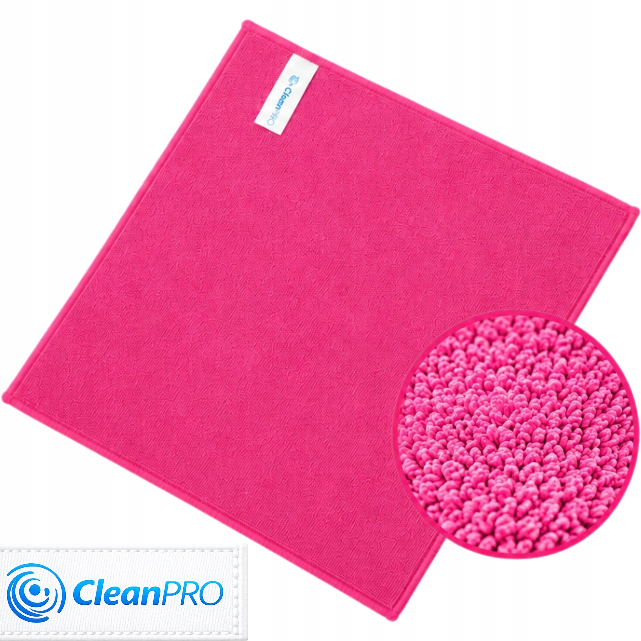 CleanPRO Ścierka z mikrofibry 32cm x 32 cm Czerwona 320g/m2 Ultra Soft