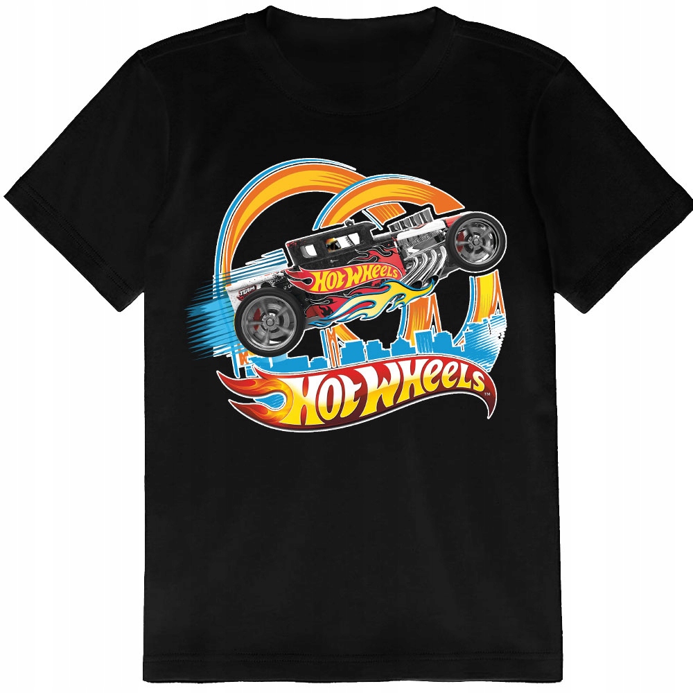 ZESTAW 3W1 KOSZULKA DLA DZIECI TATUAŻE NAKLEJKI HOT WHEELS 152 JAKOŚĆ Rozmiar L