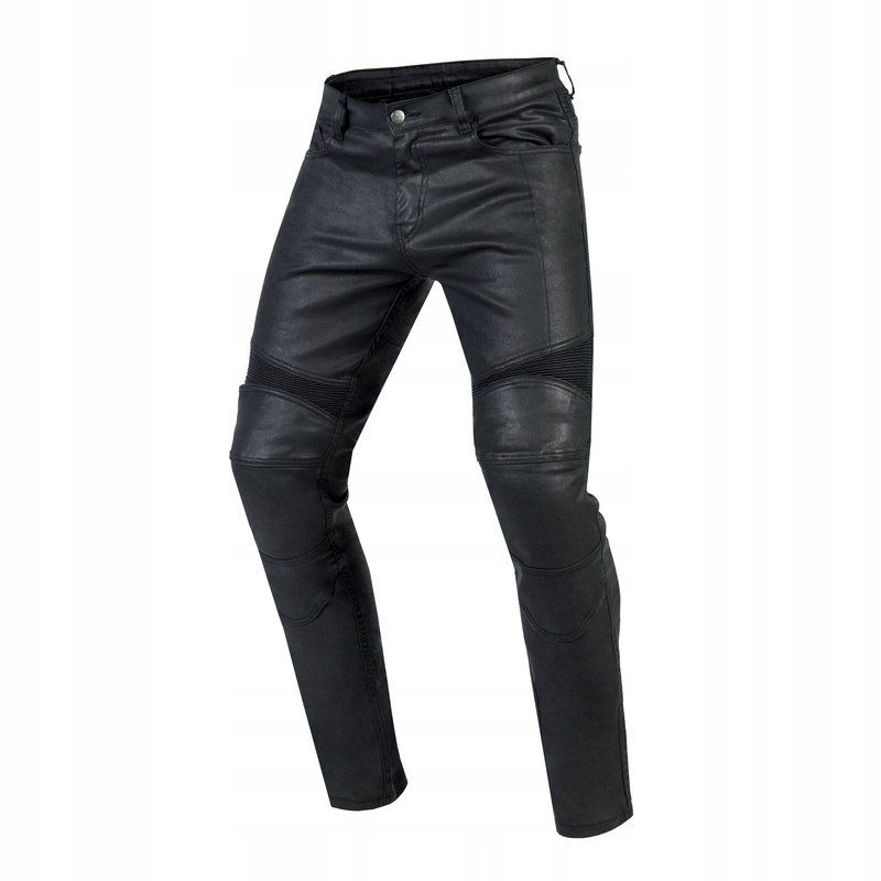 OZONE SPODNIE JEANSY MOTOCYKLOWE PROTEKTORY MĘSKIE RUSTY WAXED BLACK 38/32