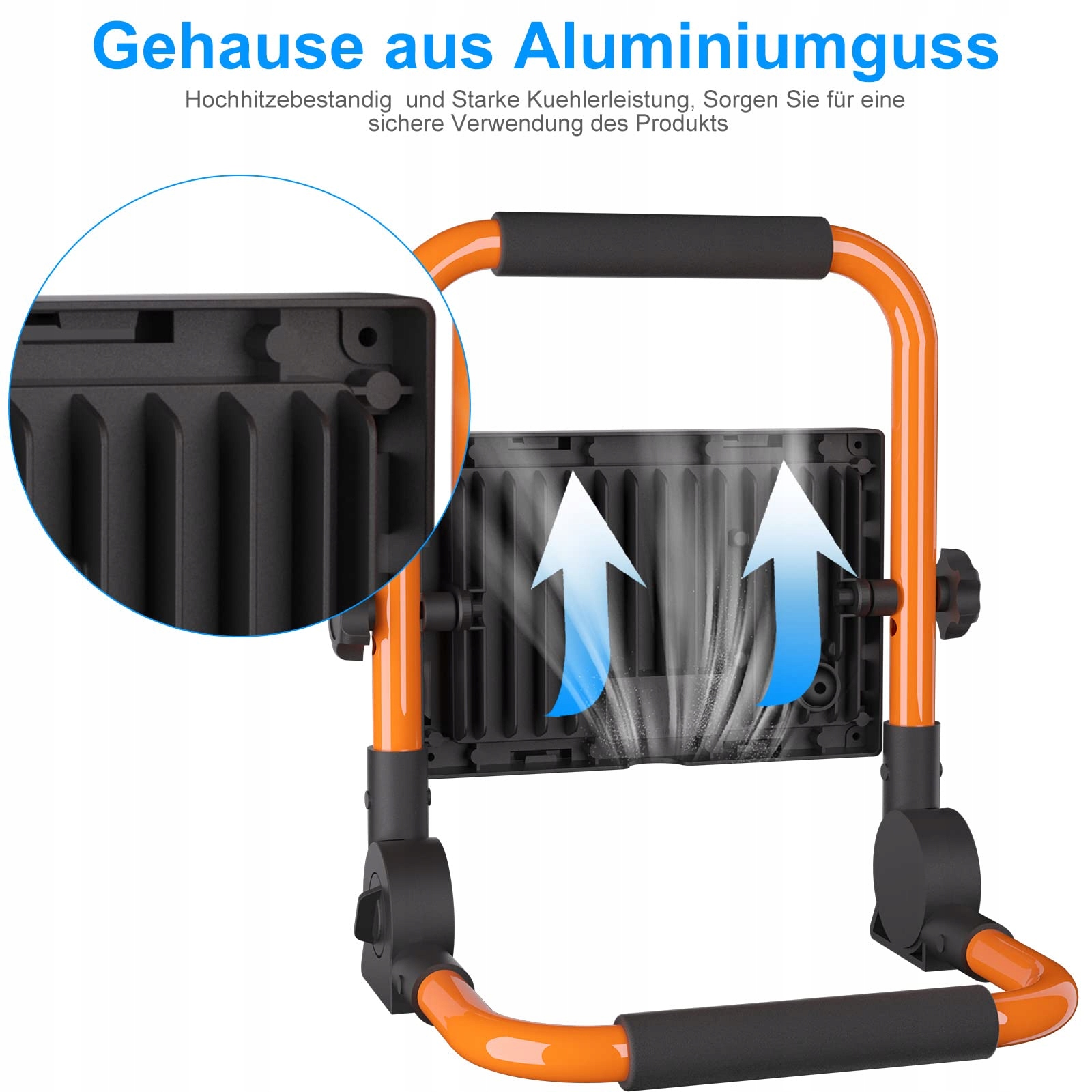 MEIHUA 60W LED Reflektor 5200LM 6500K IP66 Wodoodporny Przenośny — miniatura 4