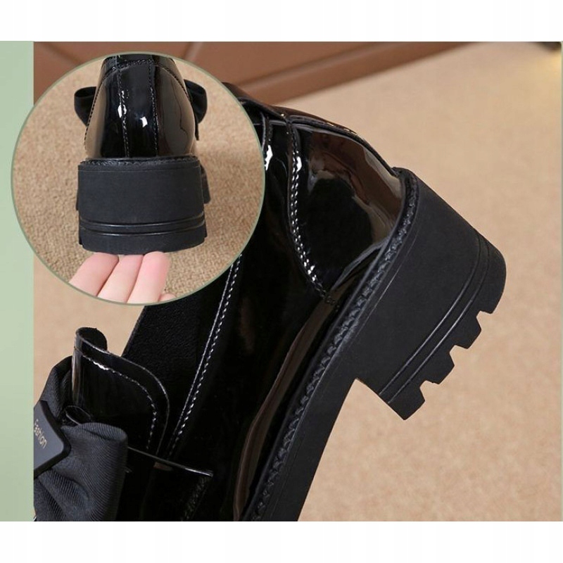 Damskie Mokasyny Półbuty Wsuwane Gruba Podeszwa Wzór dominujący bez wzoru