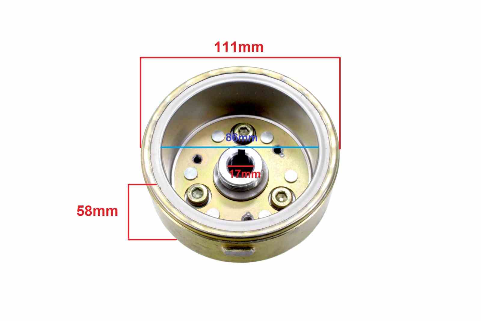 MAGNETO KOŁO ZAMACHOWE ATV 125 4 CEWKI Numer katalogowy części ROY00025