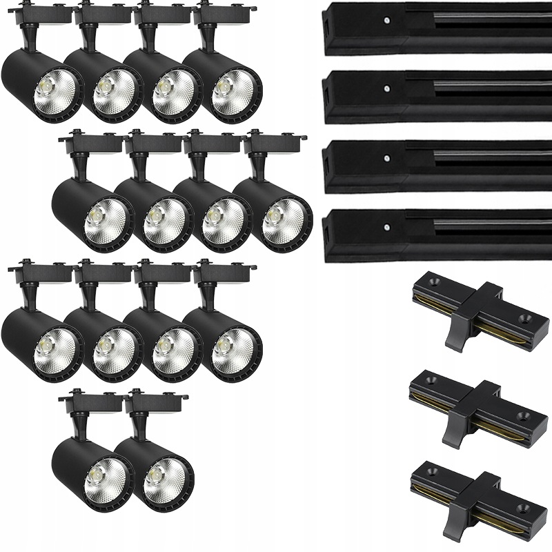 14 X Halogenový Led Kolejnicový Reflektor, Kolejnicový Osvětlovací Systém