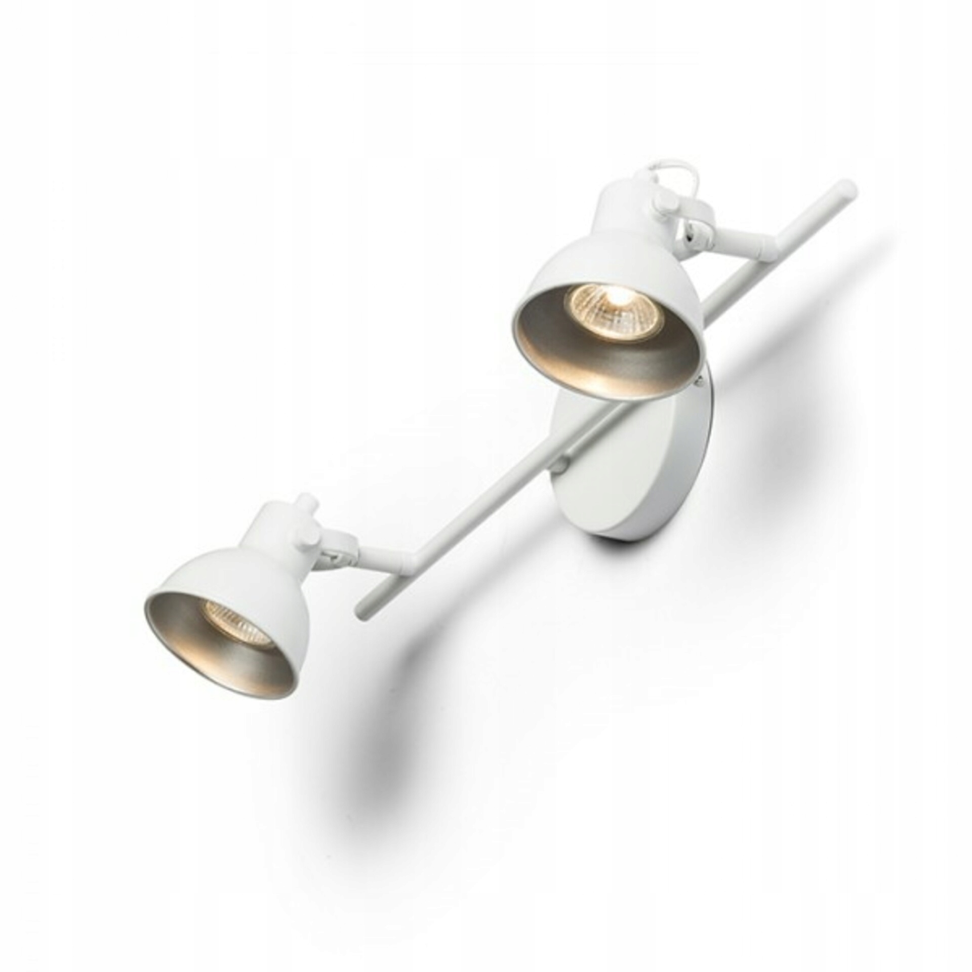 Rendl Rosita II nástenná/stropná lampa biela/striebornosivá Led GU10 2x9W