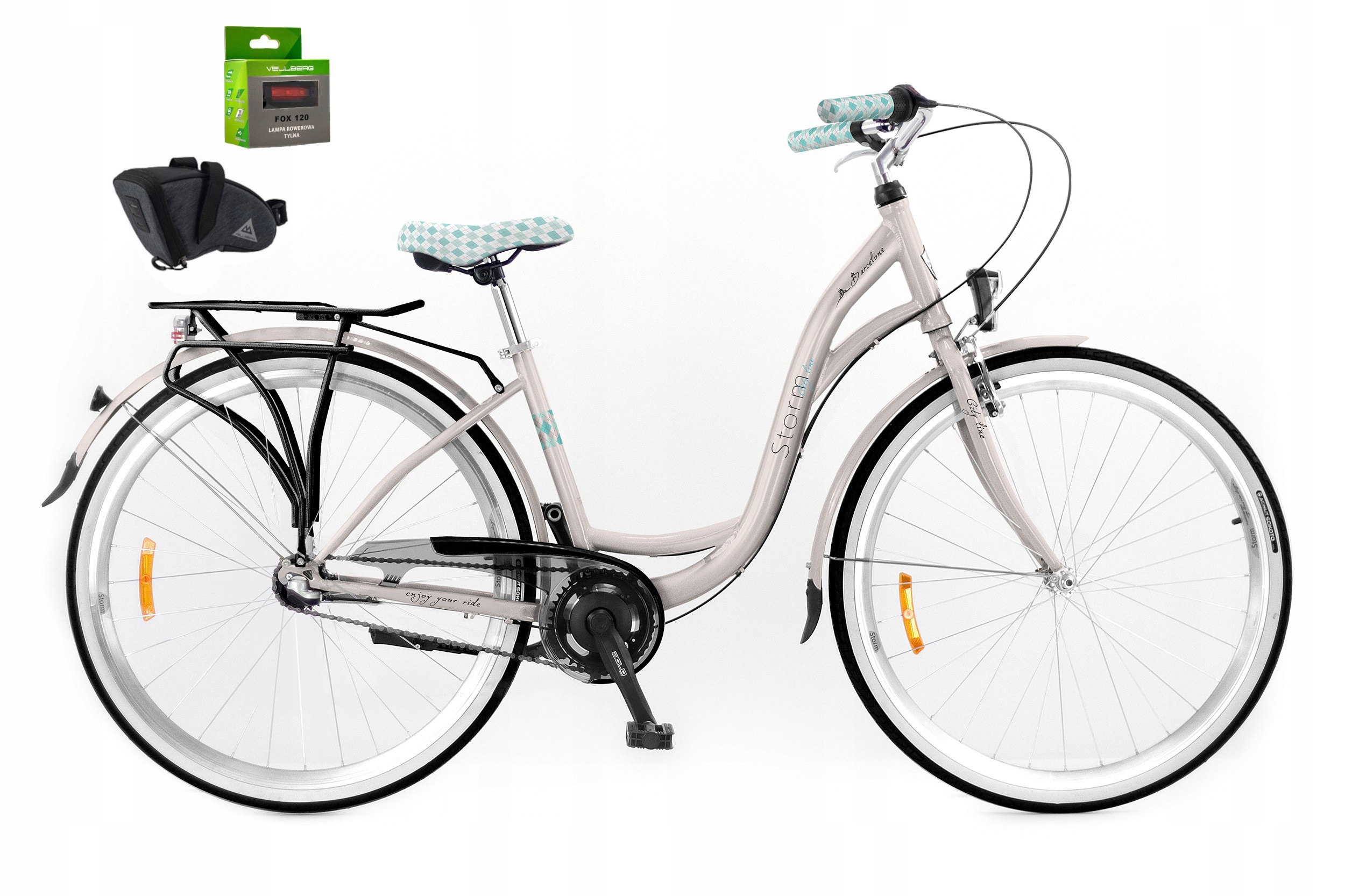 Rower 28 Storm Barcelona D Nexus-3 miętowy