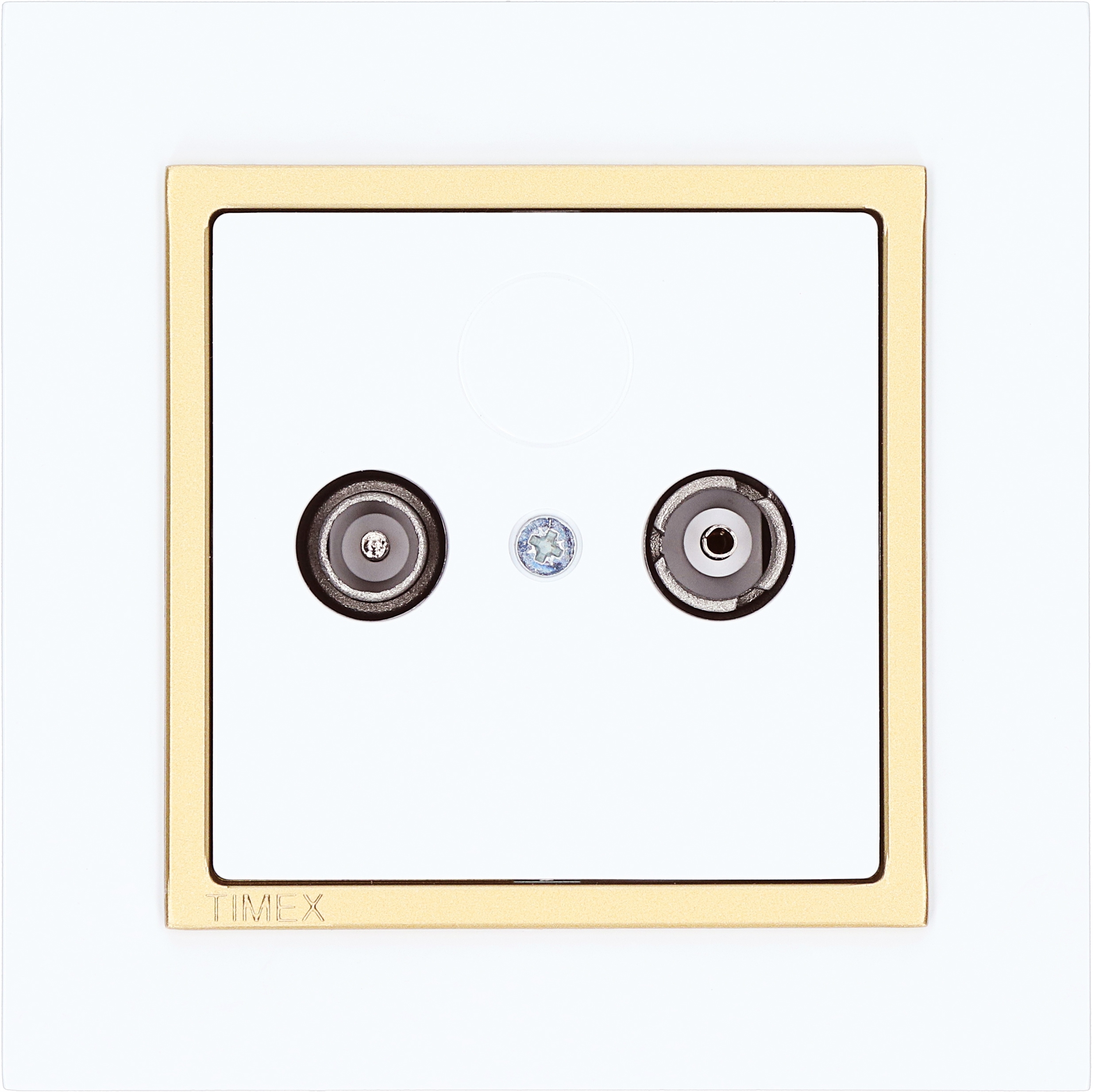 

Gniazdo antenowe Rtv końcowe Magic biały złoty