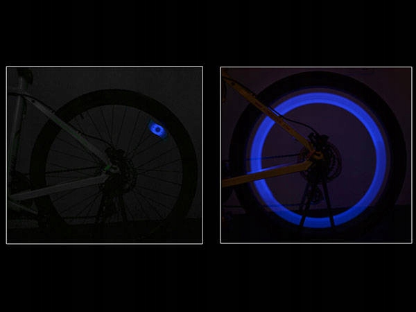 NAKŁADKA ŚWIECĄCA NA SZPRYCHY ROWEROWE NIEBIESKA Rodzaj brak informacji