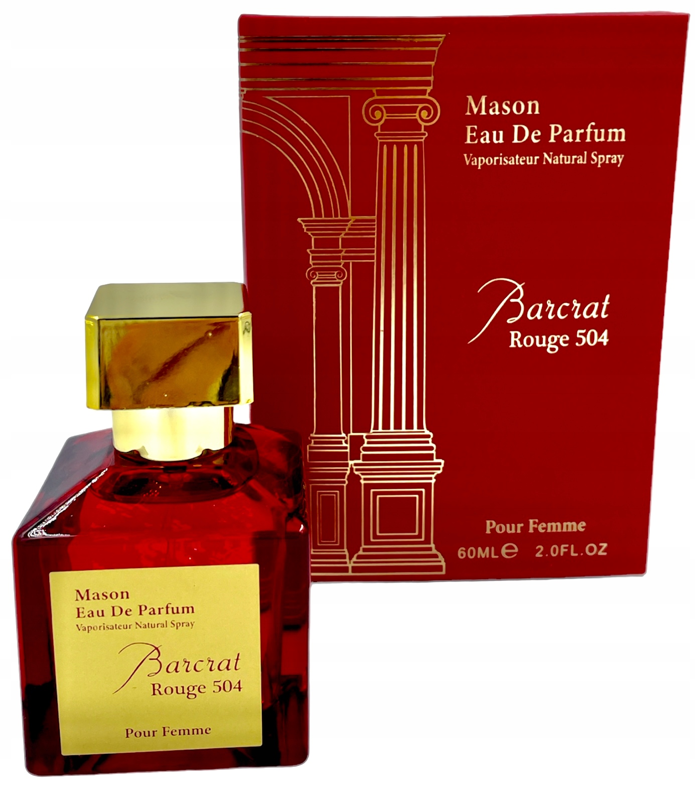 MAISON EAU DE PARFUM BARCRAT ROUGE 504 60ML