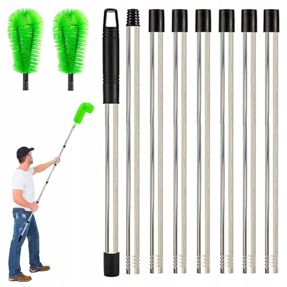 Levně Teleskopický Okapový Kartáč Pro Čištění Listí, Sutin A Větviček Okapů