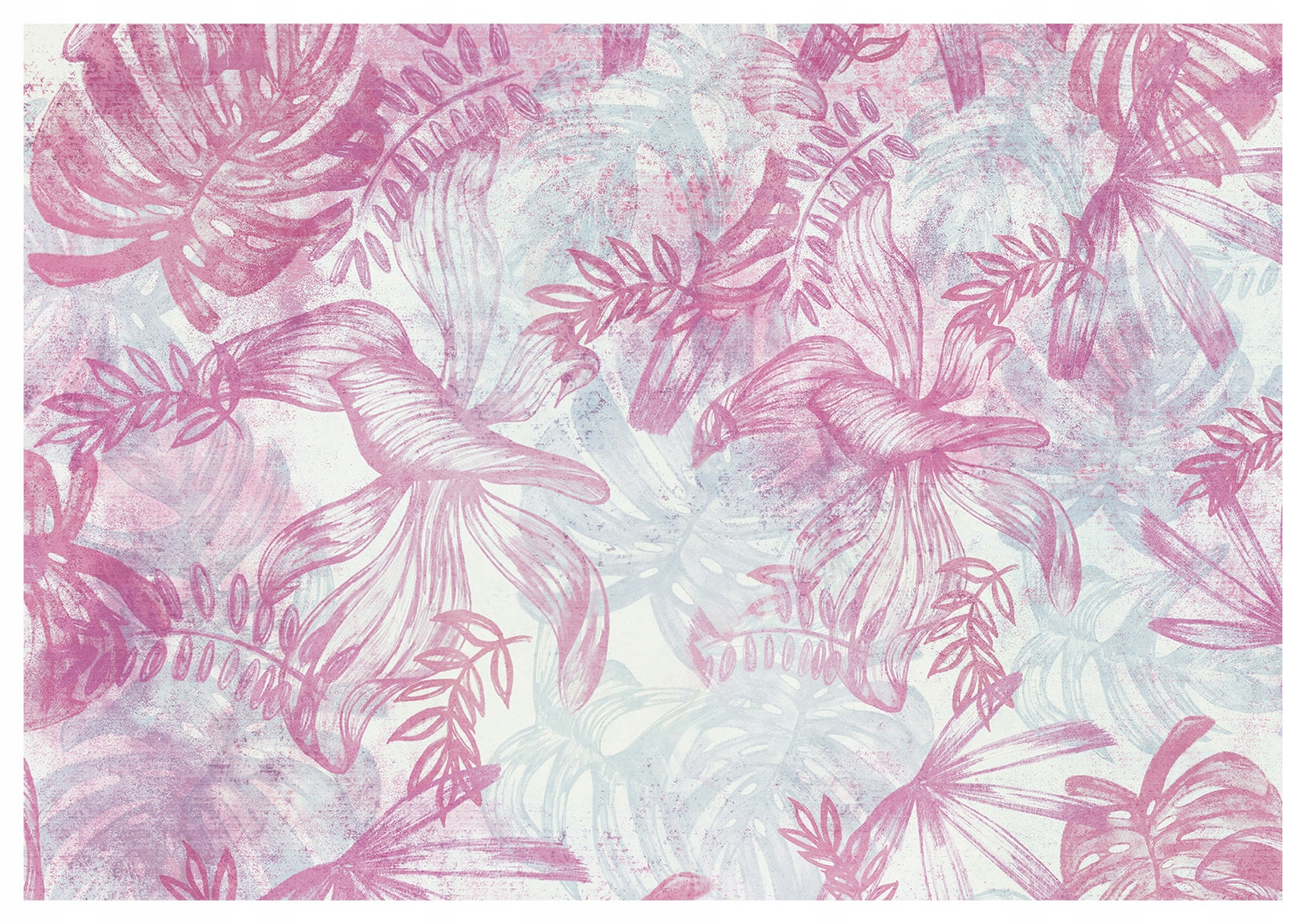 Fototapeta Tropické listy pastelové akvarely 460x300 vinylová lepidlo