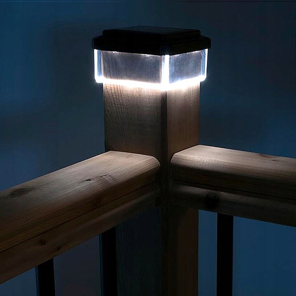 DASZEK - LAMPA SOLARNA LED NA SŁUPEK 100/100 MM Marka inna