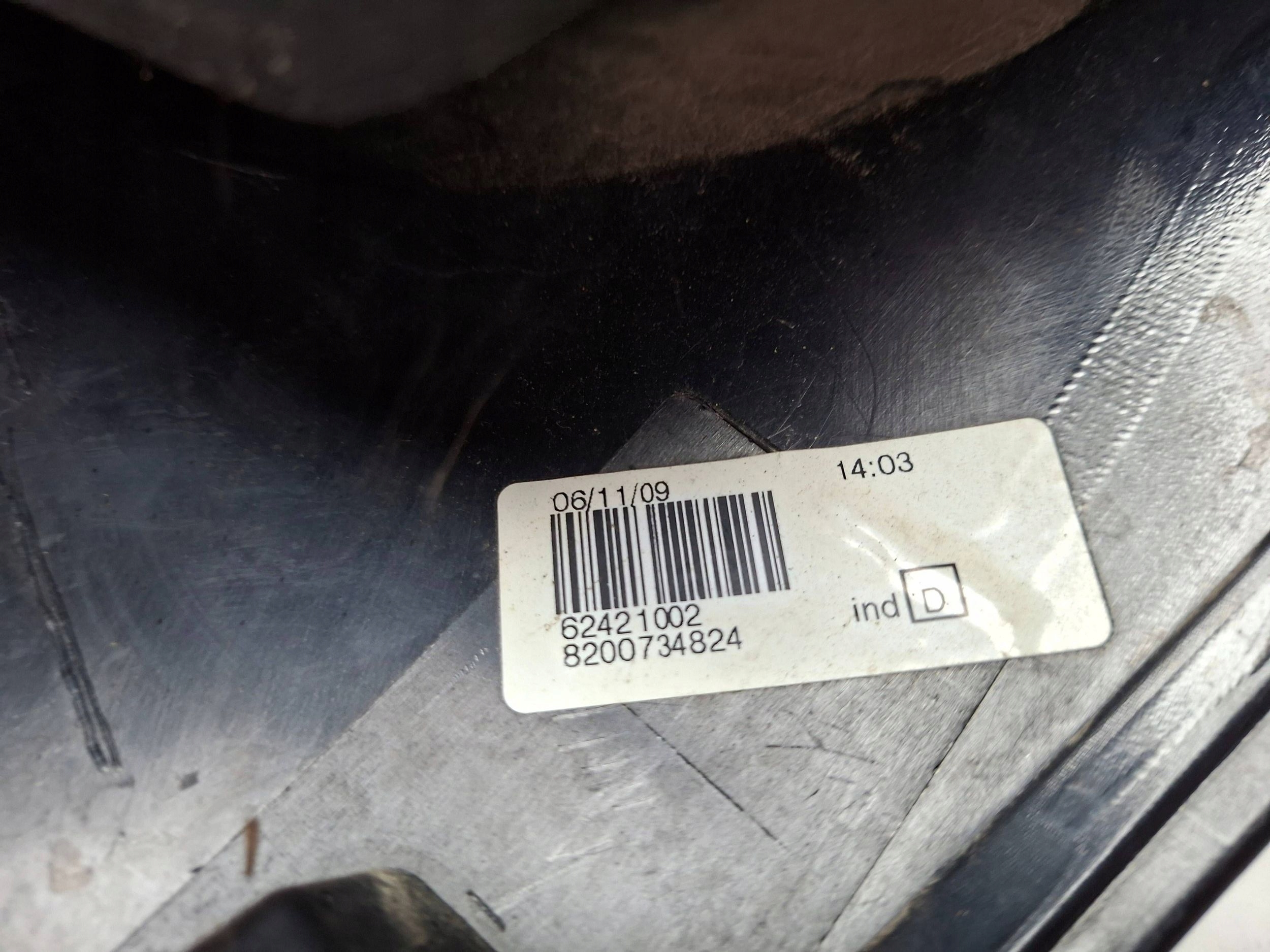 light rear right 8200734824 DACIA SANDERO and 2008-2012
