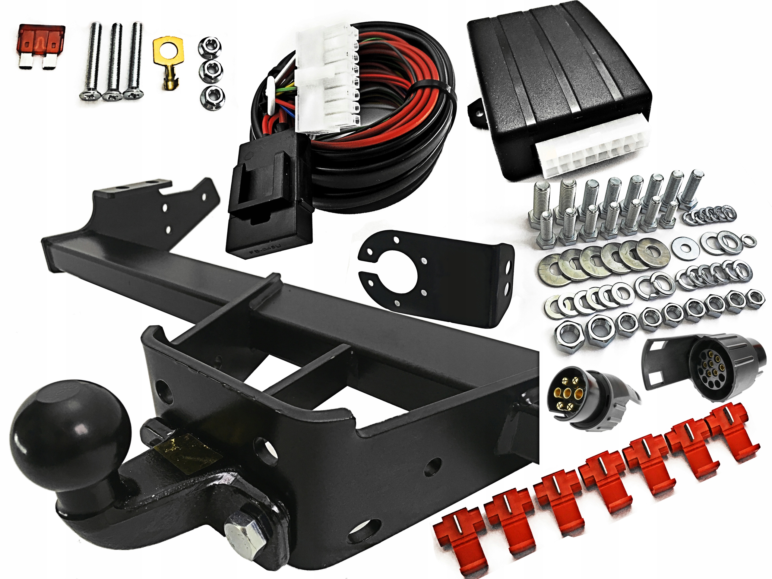 Hak holowniczy Bizub Hak-Pol odkręcany z modułem 7 PIN do Master III