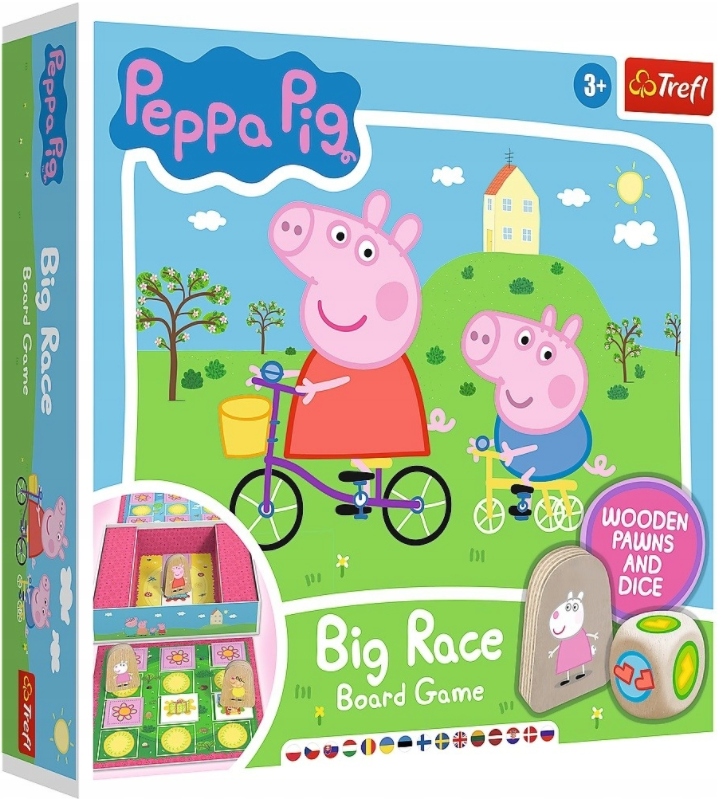 GRA PLANSZOWA WIELKI WYŚCIG RACE ŚWINKA PEPPA PIG