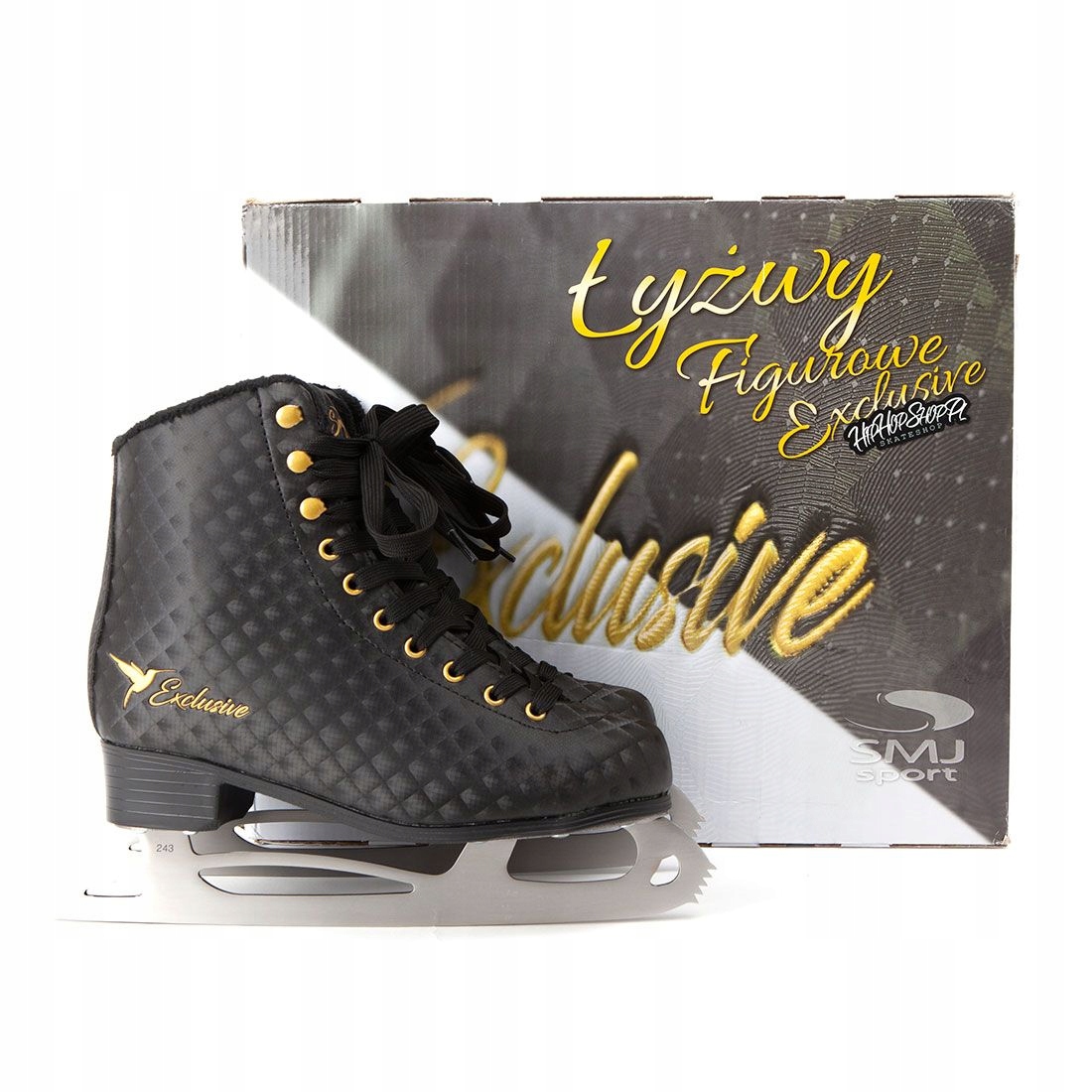 Łyżwy figurowe Smj Exclusive czarne damskie ocieplane rekreacyjne 41