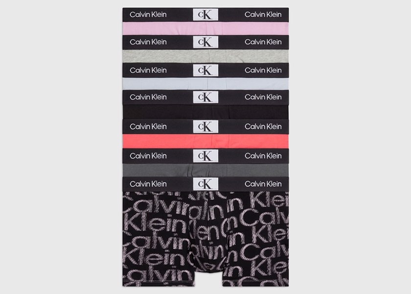 Calvin Klein Boxerky 000NB3582A S Trunk 7PK