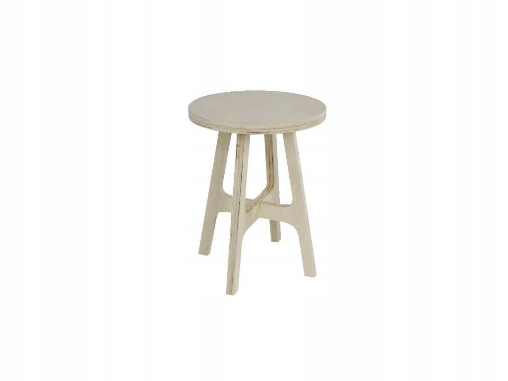 Dřevěný taburet Simplicity, O 38 cm